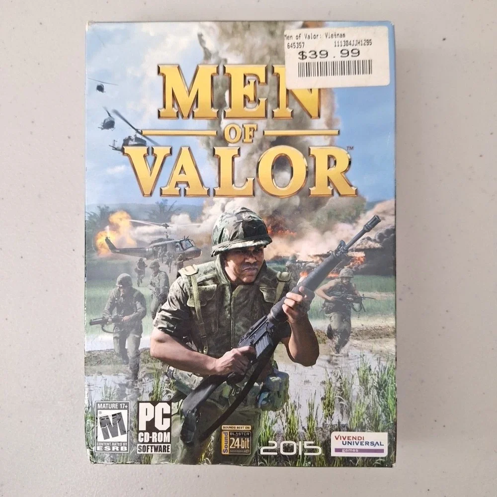 Video Game PC Men of Valor Vietnam 2015 Version Windows CD-ROM Open Box